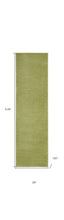 2' X 10' Green Non Skid Indoor Outdoor Runner Rug