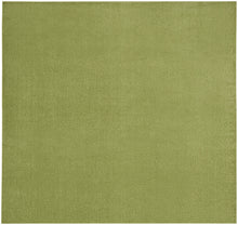 9' X 9' Green Square Non Skid Indoor Outdoor Area Rug