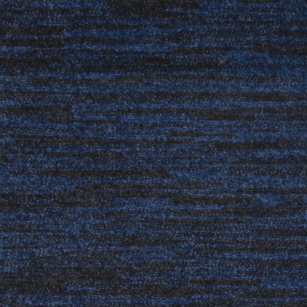 Midnight Blue Non Skid Indoor Outdoor Runner Rug - 2' x 10'