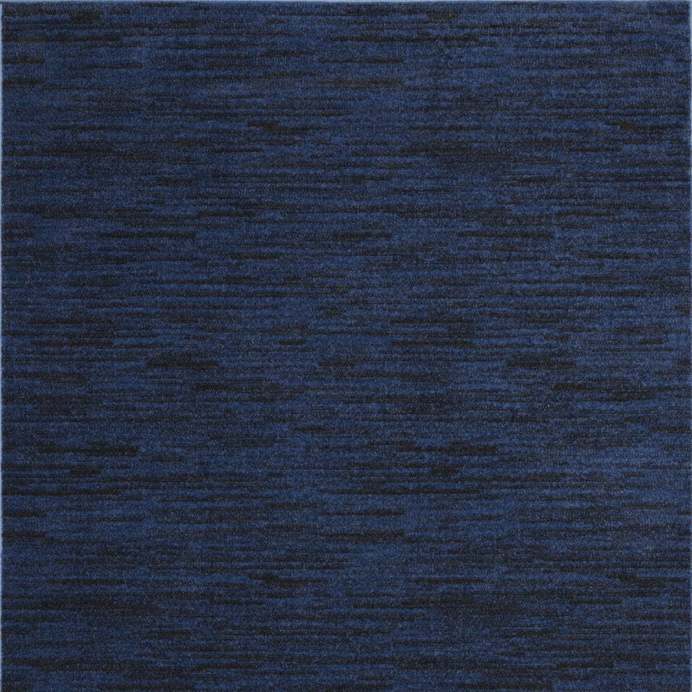 6' X 9' Midnight Blue Indoor Outdoor Area Rug