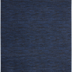 9' X 9' Midnight Blue Square Non Skid Indoor Outdoor Area Rug