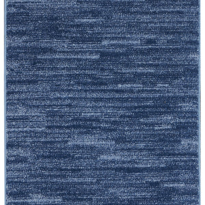 2' X 6' Navy Blue Non Skid Indoor Outdoor Runner Rug