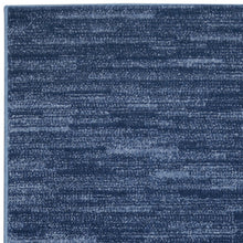 Navy Blue Non Skid Indoor Outdoor Runner Rug - 2' x 10'