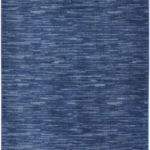5' X 7' Navy Blue Non Skid Indoor Outdoor Area Rug