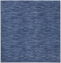 7' X 7' Navy Blue Square Non Skid Indoor Outdoor Area Rug