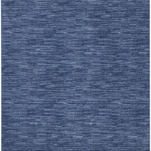 7' X 7' Navy Blue Square Non Skid Indoor Outdoor Area Rug