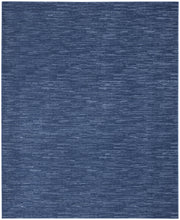 8' X 10' Navy Blue Non Skid Indoor Outdoor Area Rug