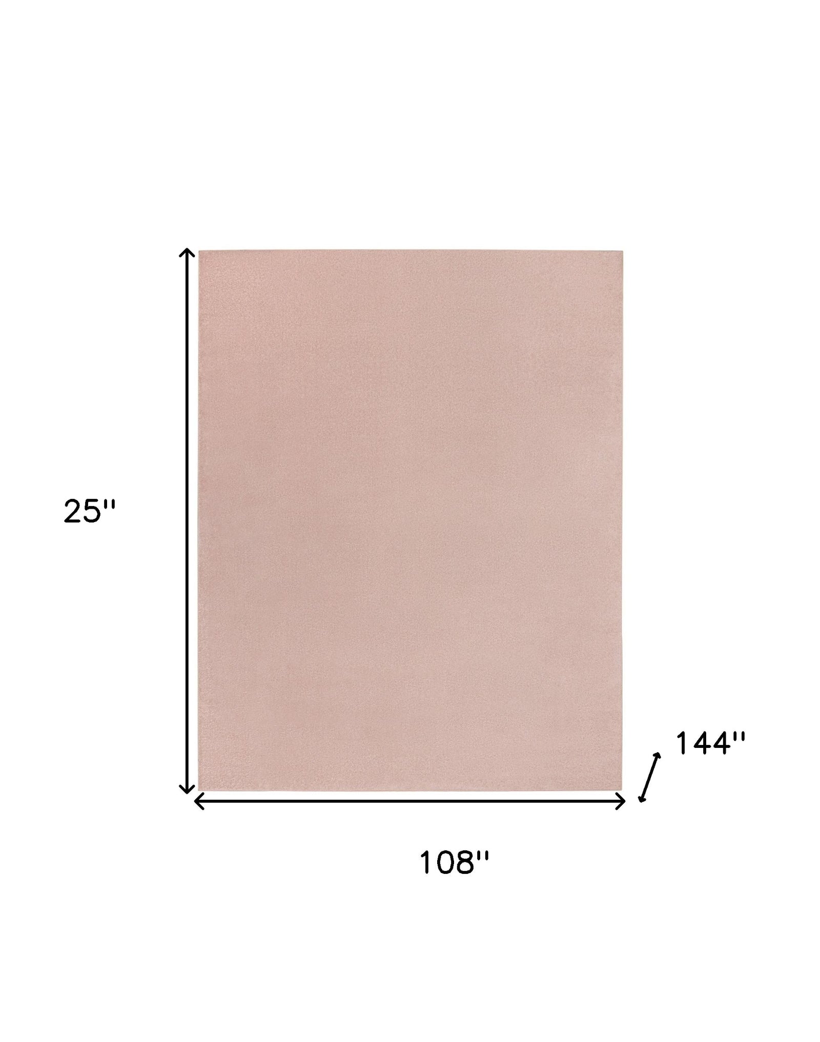 9' X 12' Pink Non Skid Indoor Outdoor Area Rug