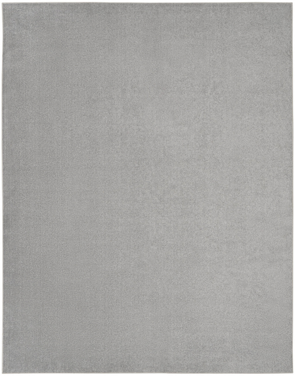 Silver Grey Non Skid Indoor Outdoor Area Rug - 10' x 14'