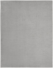 Silver Grey Non Skid Indoor Outdoor Area Rug - 10' x 14'