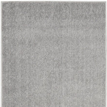 Silver Grey Non Skid Indoor Outdoor Runner Rug 2' X 10'