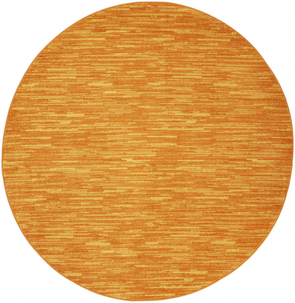 8' X 8' Sunburst Round Non Skid Indoor Outdoor Area Rug
