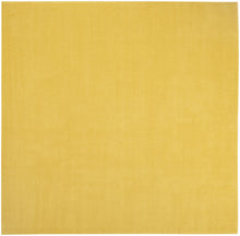 9' X 9' Yellow Square Non Skid Indoor Outdoor Area Rug