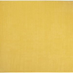 9' X 9' Yellow Square Non Skid Indoor Outdoor Area Rug