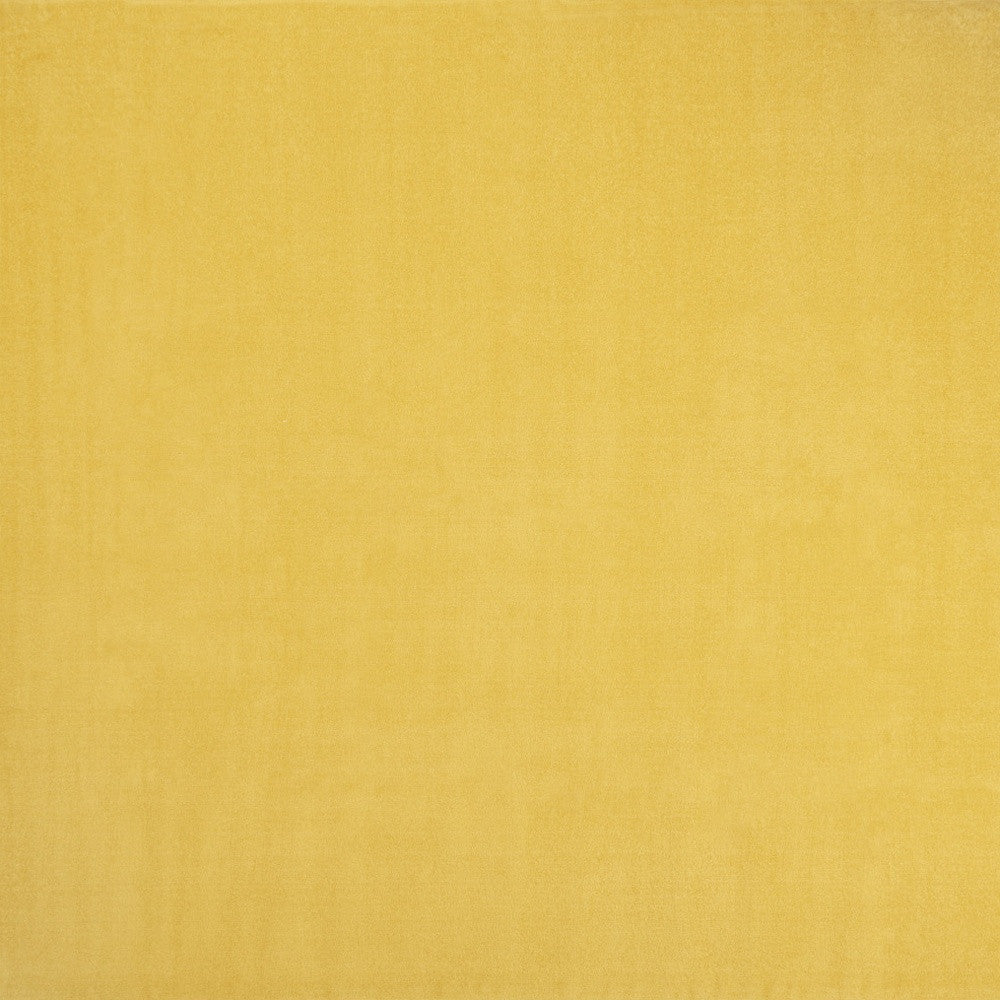 9' X 9' Yellow Square Non Skid Indoor Outdoor Area Rug