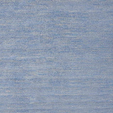 5' X 5' Blue And Grey Square Striped Non Skid Indoor Outdoor Area Rug