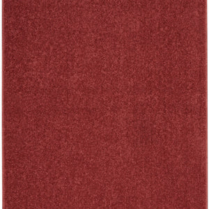 2' X 4' Brick Red Non Skid Indoor Outdoor Runner Rug