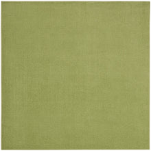 5' X 5' Green Square Non Skid Indoor Outdoor Area Rug