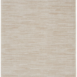 3' X 5' Ivory And Beige Non Skid Indoor Outdoor Area Rug