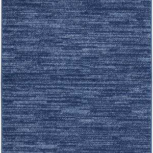 2' X 4' Navy Blue Non Skid Indoor Outdoor Runner Rug