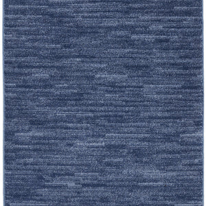 3' X 5' Navy Blue Non Skid Indoor Outdoor Area Rug