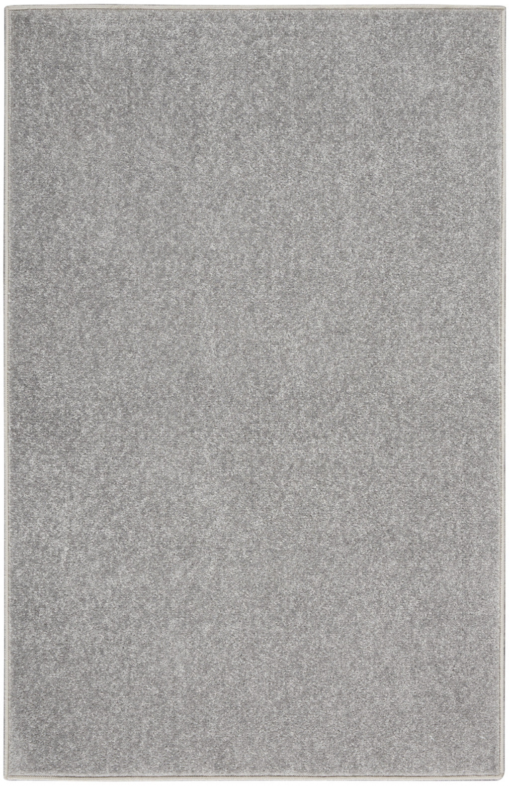 Silver Grey Non Skid Indoor Outdoor Runner Rug 2' X 4'