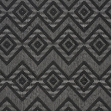 4' X 6' Charcoal Black Argyle Indoor Outdoor Area Rug