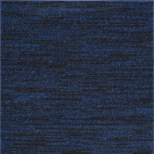 2' X 4' Midnight Blue Non Skid Indoor Outdoor Runner Rug