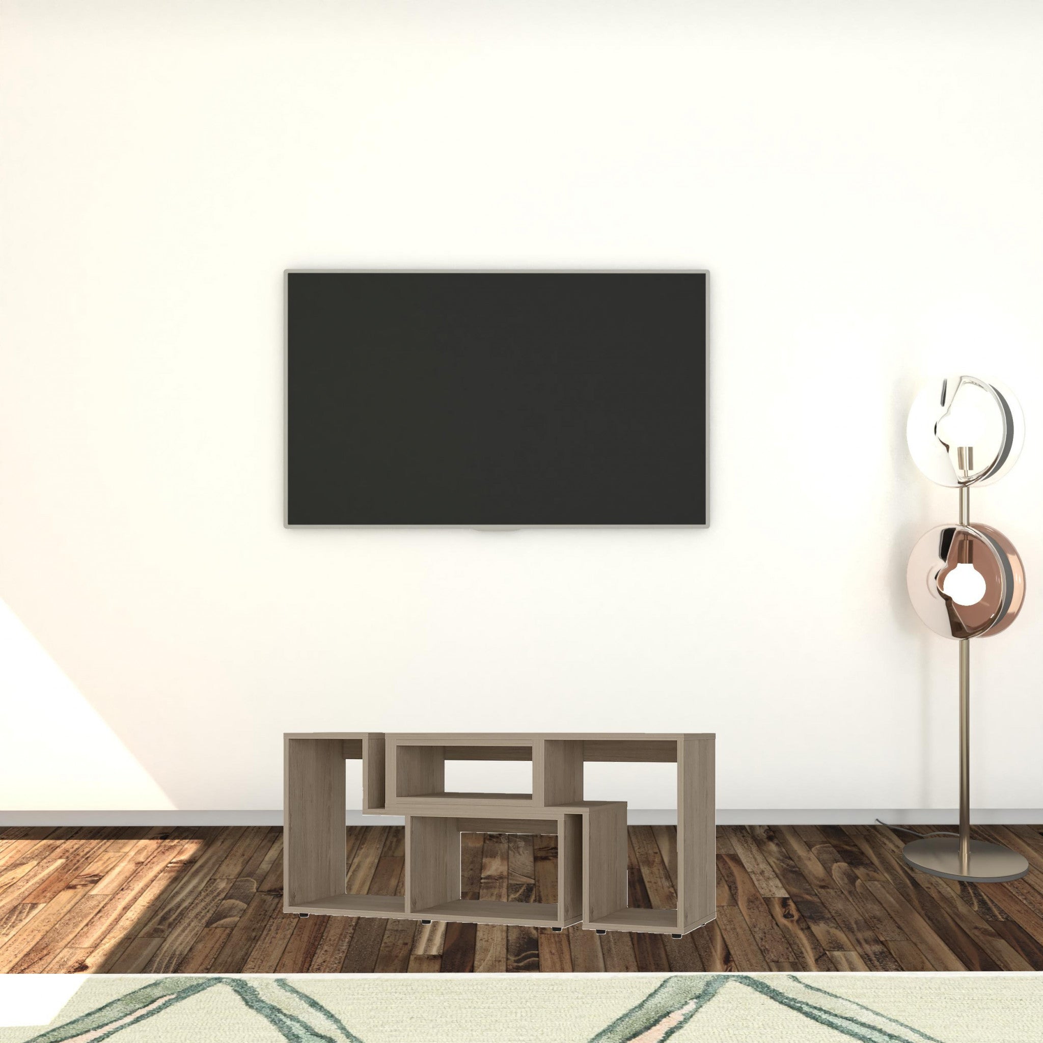 Open Shelving TV Stand For Up To 60" TV