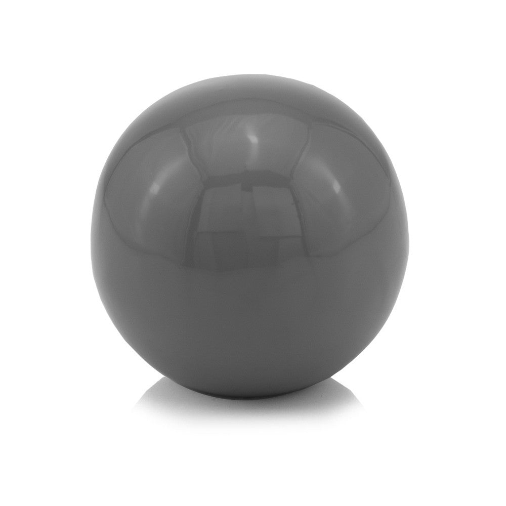 4" Gray Metal Decorative Orb