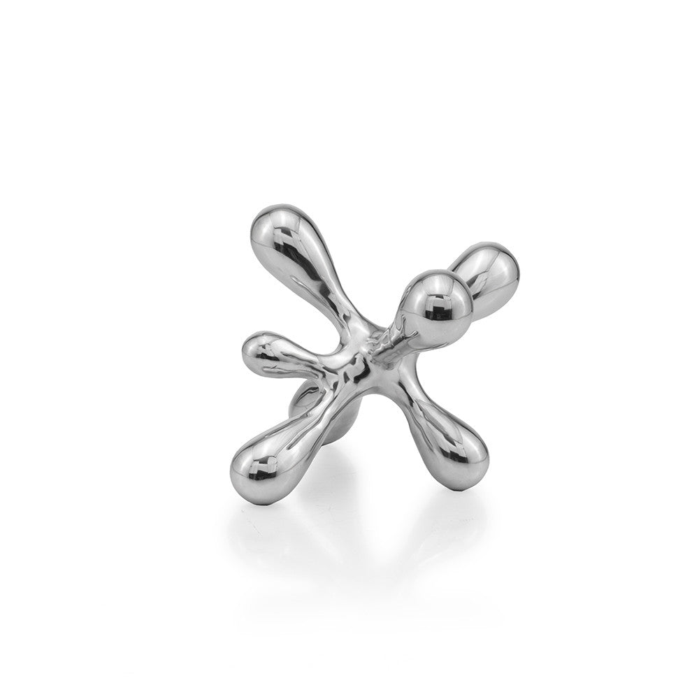 5" Silver Metal Decorative Jack