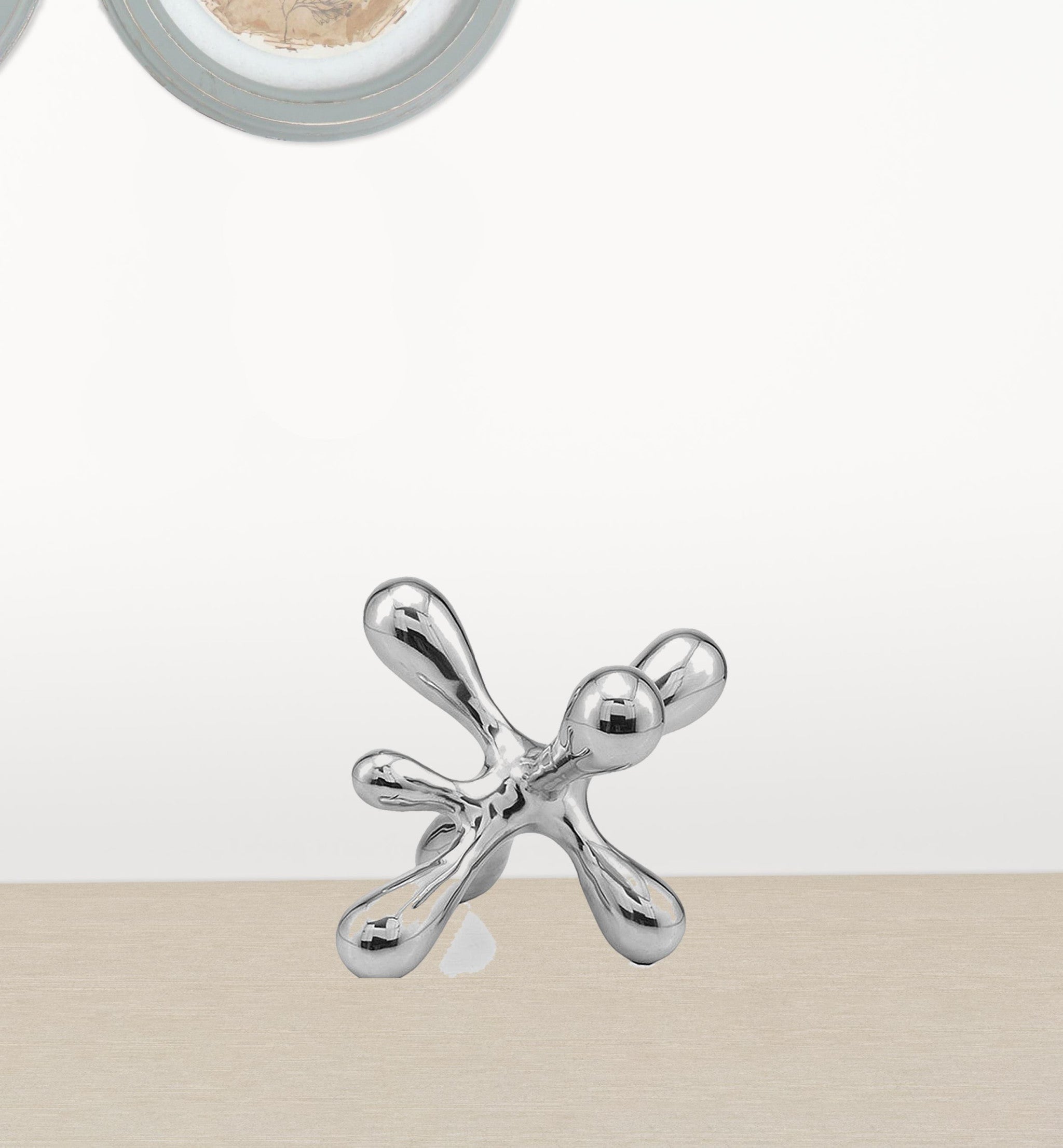 5" Silver Metal Decorative Jack