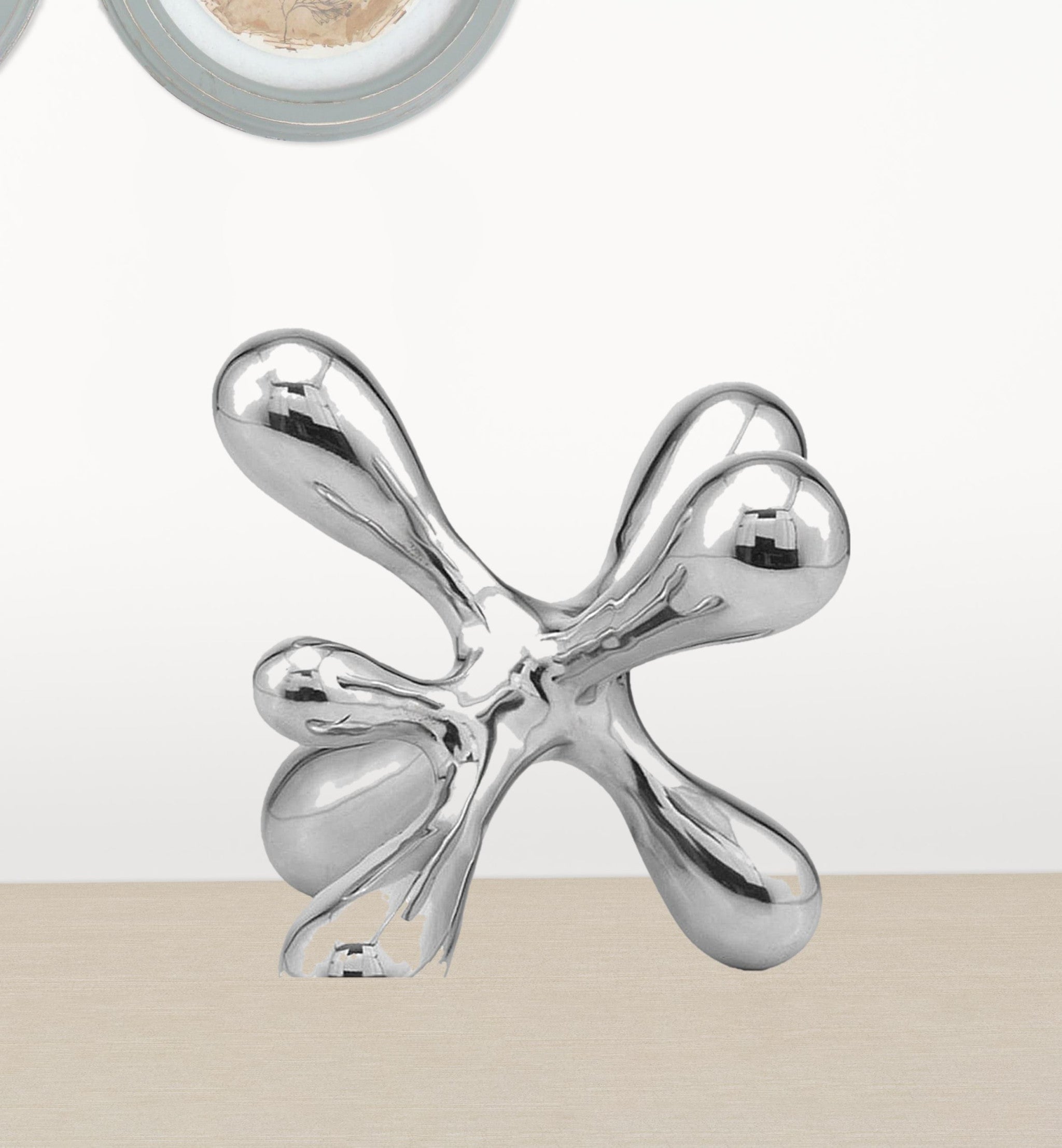 9" Silver Metal Decorative Jack