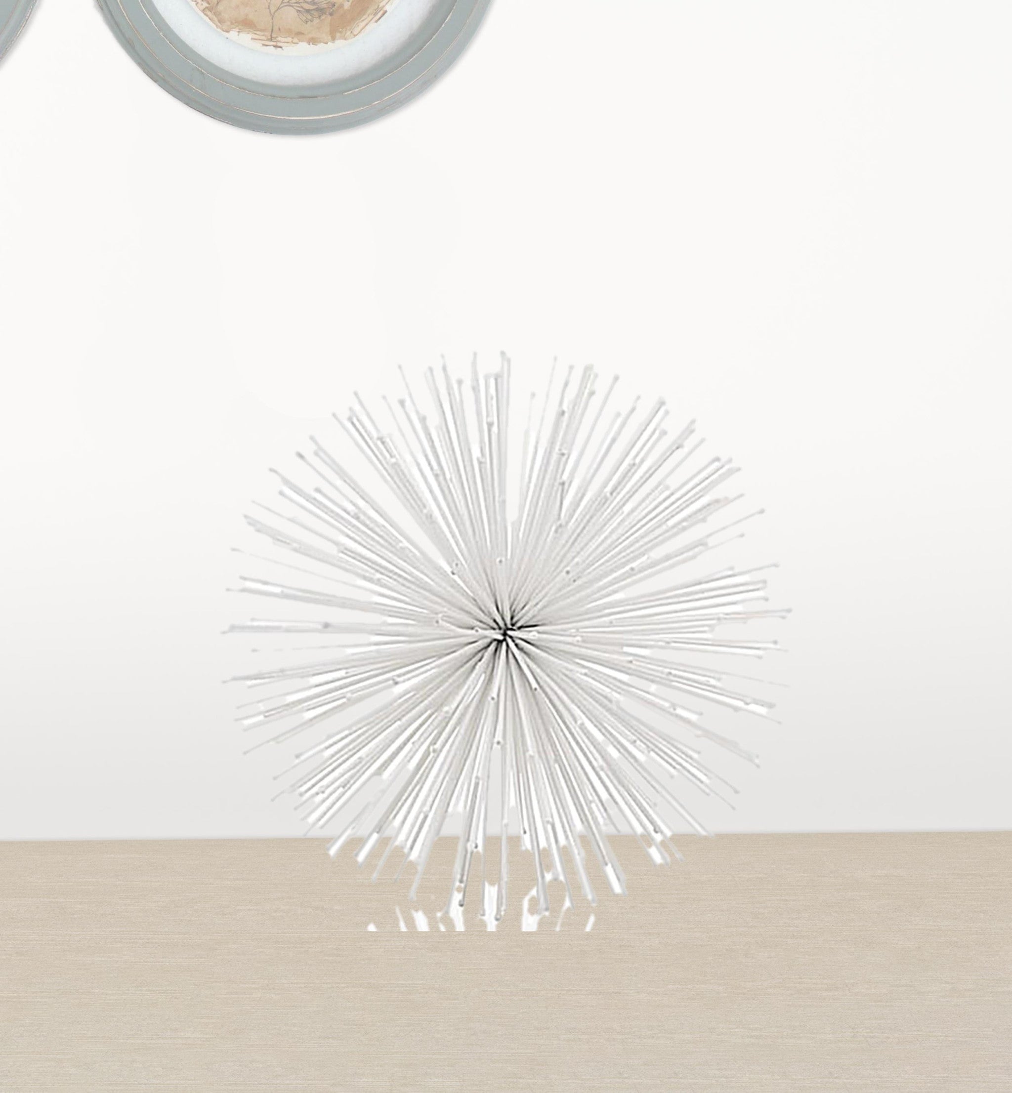 8" White Iron Sculpture