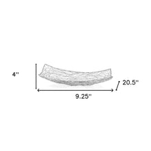 Silver Abstract Entwined Wire Centerpiece Bowl