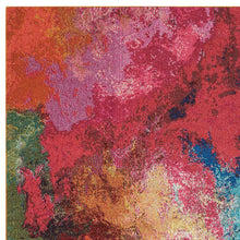 Palette Abstract Power Loom Non Skid Area Rug - 4' x 6'