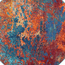 Atlantic Round Abstract Power Loom Non Skid Area Rug - 5' x 5'