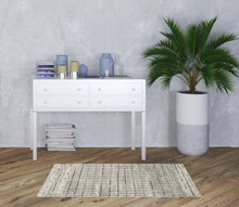 3' X 5' Ivory And Grey Abstract Power Loom Distressed Non Skid Area Rug