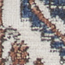 2' X 8' Ivory Southwestern Power Loom Non Skid Runner Rug