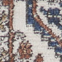 2' X 8' Ivory Southwestern Power Loom Non Skid Runner Rug