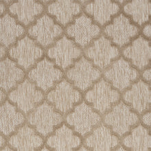 5' X 7' Natural Beige Ikat Indoor Outdoor Area Rug