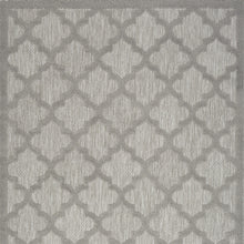 4' X 6' Silver Grey Ikat Indoor Outdoor Area Rug