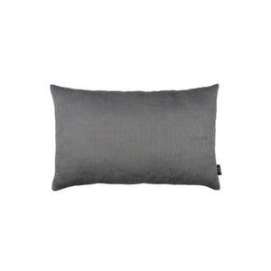 Set Of Two 12" X 20" Gray Zippered Polyester Lumbar Pillow Cover