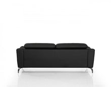 Urban Black Leather Adjustable Headrest Sofa 80