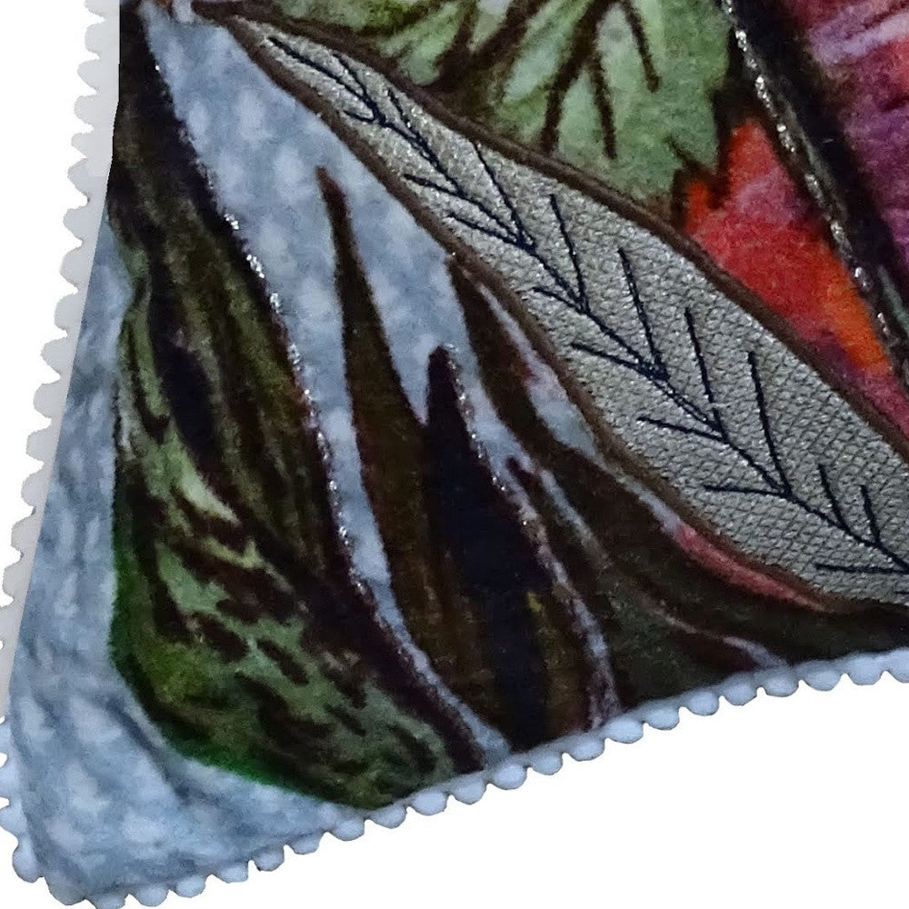 14" X 20" Pink Cat Zippered Handmade Cotton Blend Throw Pillow With Pom Poms