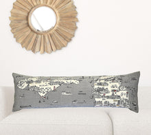 Cojín decorativo lumbar de 45 pulgadas con luz diurna blanca de Michigan