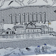 Cojín decorativo lumbar Homer Spit Daylight Skyline blanco de 24