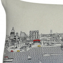 Cojín decorativo lumbar Skyline de luz diurna de Milwaukee blanco de 35