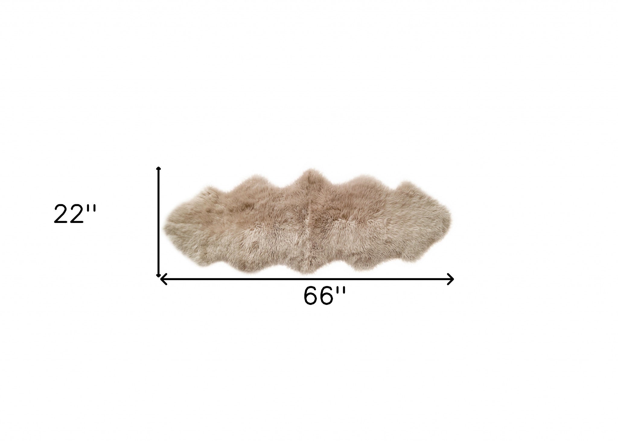 2' X 6' Platinum New Zealand Lambs Wool Handmade Area Rug