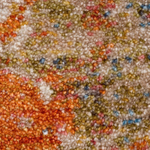 9 X 12' Gray And Ivory Abstract Power Loom Distressed Stain Resistant Area Rug